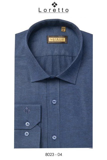 Parliament Blue Oxford %80 Cotton Shirt